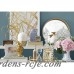 Beachcrest Home Gremillion White and Gold Ceramic Pineapple Jar BCMH4786